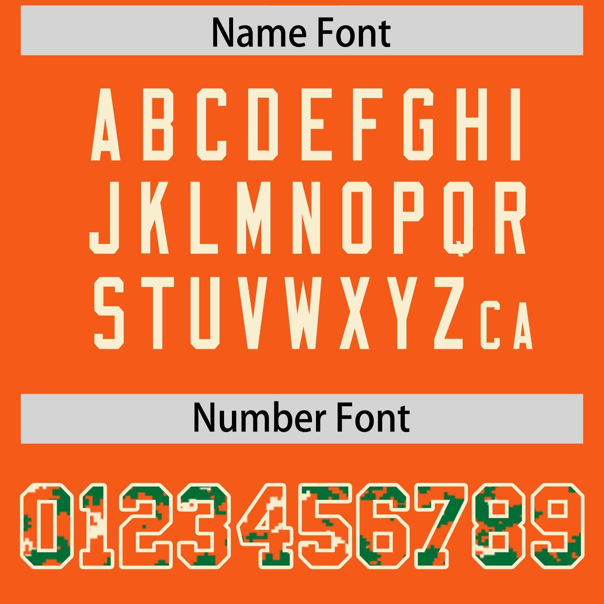 Custom Orange Kelly Green-Cream Raglan Sleeves Varsity Full-Snap Letterman Camo Jacket Hoodie| KXKSHOP