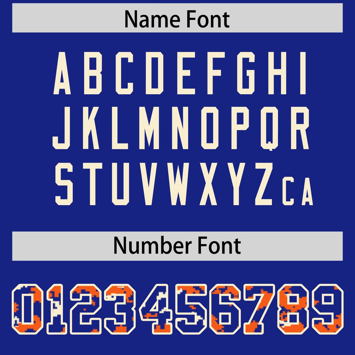 Custom Royal Orange-Cream Raglan Sleeves Varsity Full-Snap Letterman Camo Jacket Hoodie| KXKSHOP