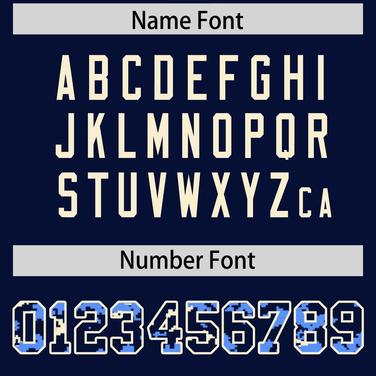 Custom Navy Powder Blue-Cream Raglan Sleeves Varsity Full-Snap Letterman Camo Jacket Hoodie| KXKSHOP