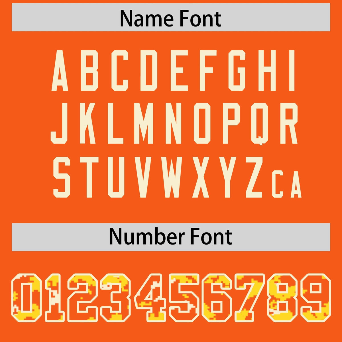 Custom Orange Gold-Cream Raglan Sleeves Varsity Full-Snap Letterman Camo Jacket Hoodie| KXKSHOP