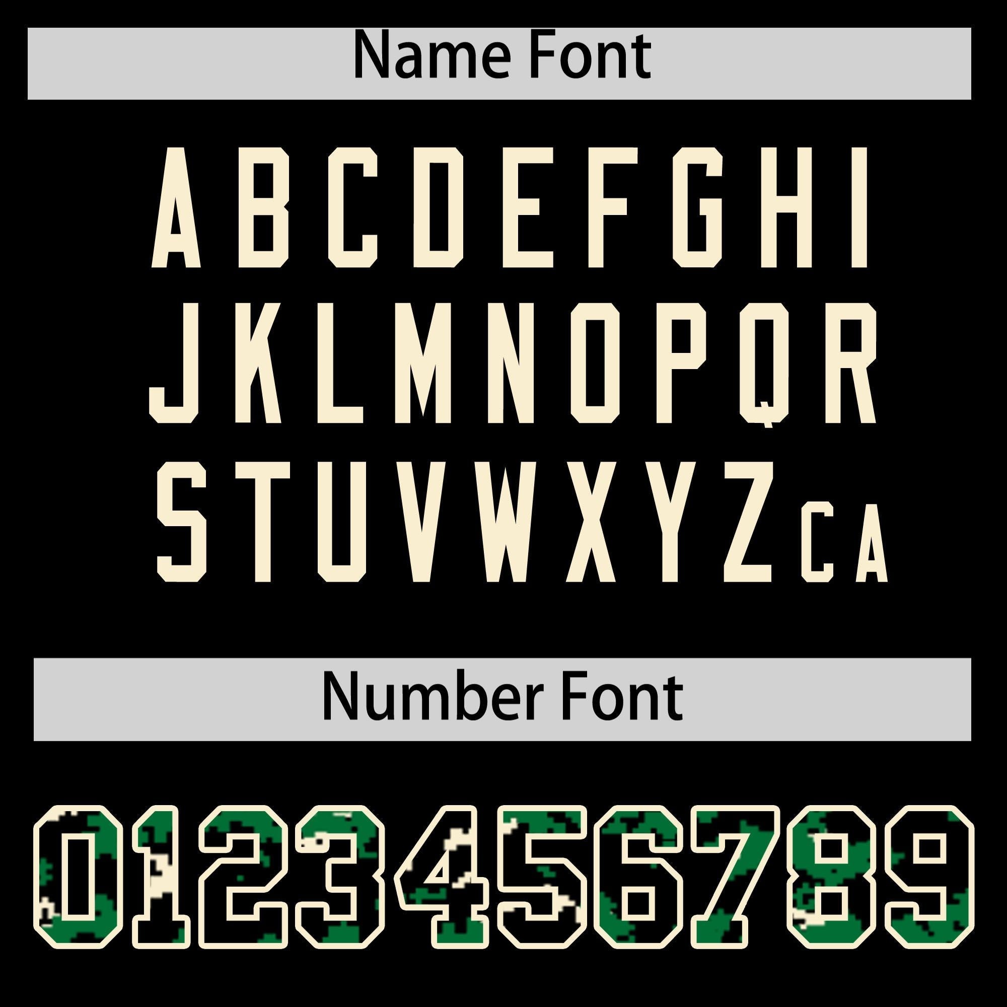 Custom Black Kelly Green-Cream Raglan Sleeves Varsity Full-Snap Letterman Camo Jacket Hoodie| KXKSHOP