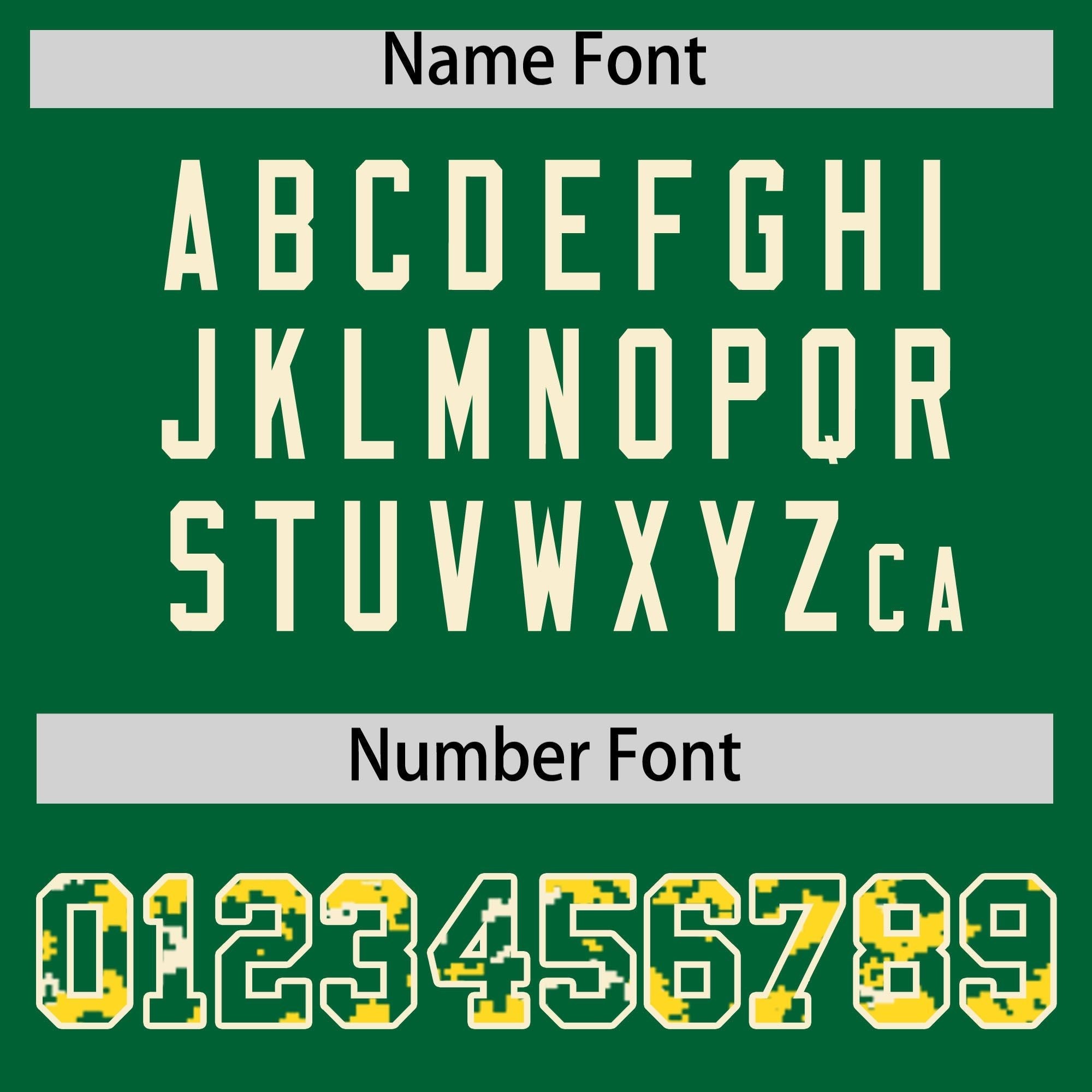 Custom Kelly Green Gold-Cream Raglan Sleeves Varsity Full-Snap Letterman Camo Jacket Hoodie| KXKSHOP