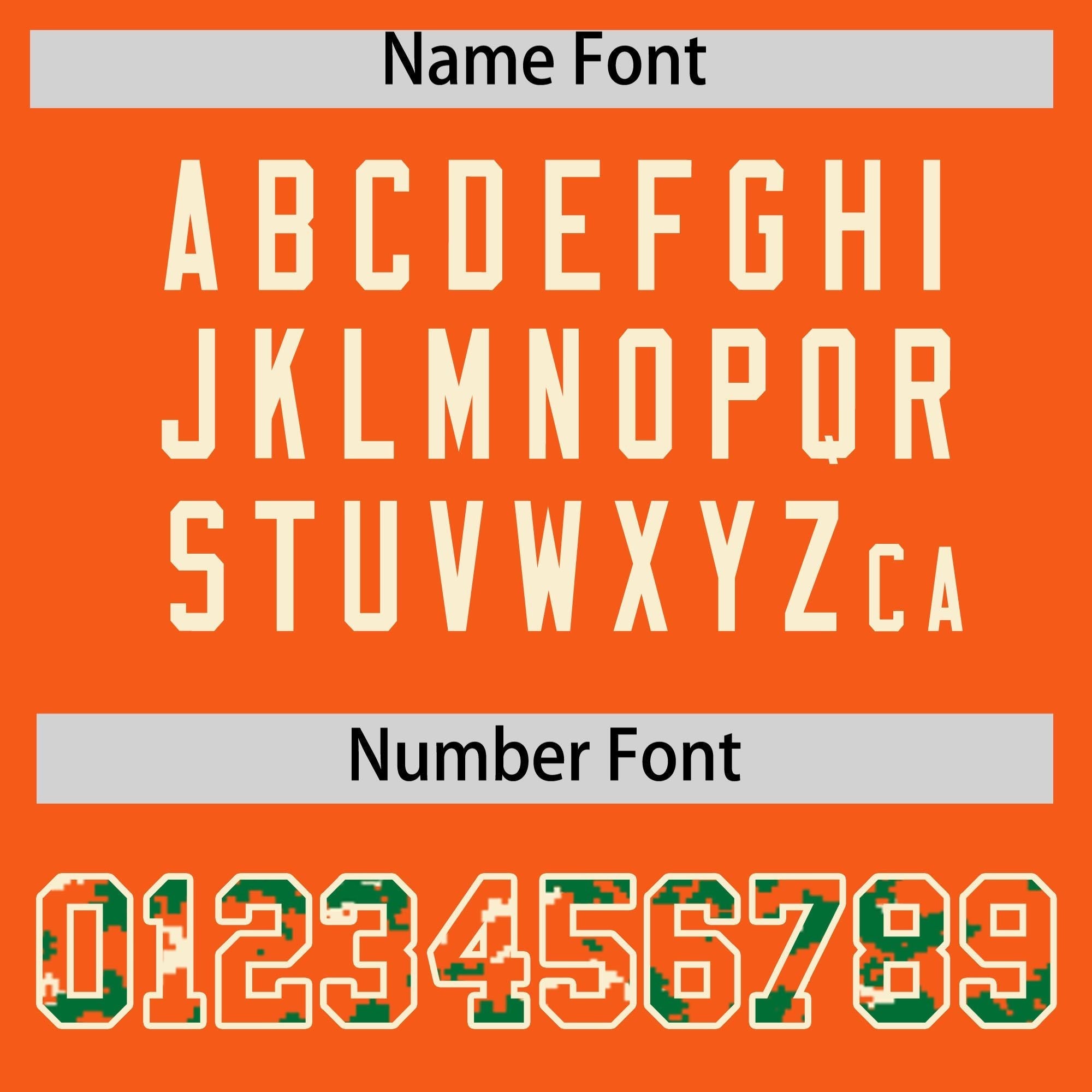 Custom Orange Kelly Green-Cream Raglan Sleeves Varsity Full-Snap Letterman Camo Jacket Hoodie| KXKSHOP