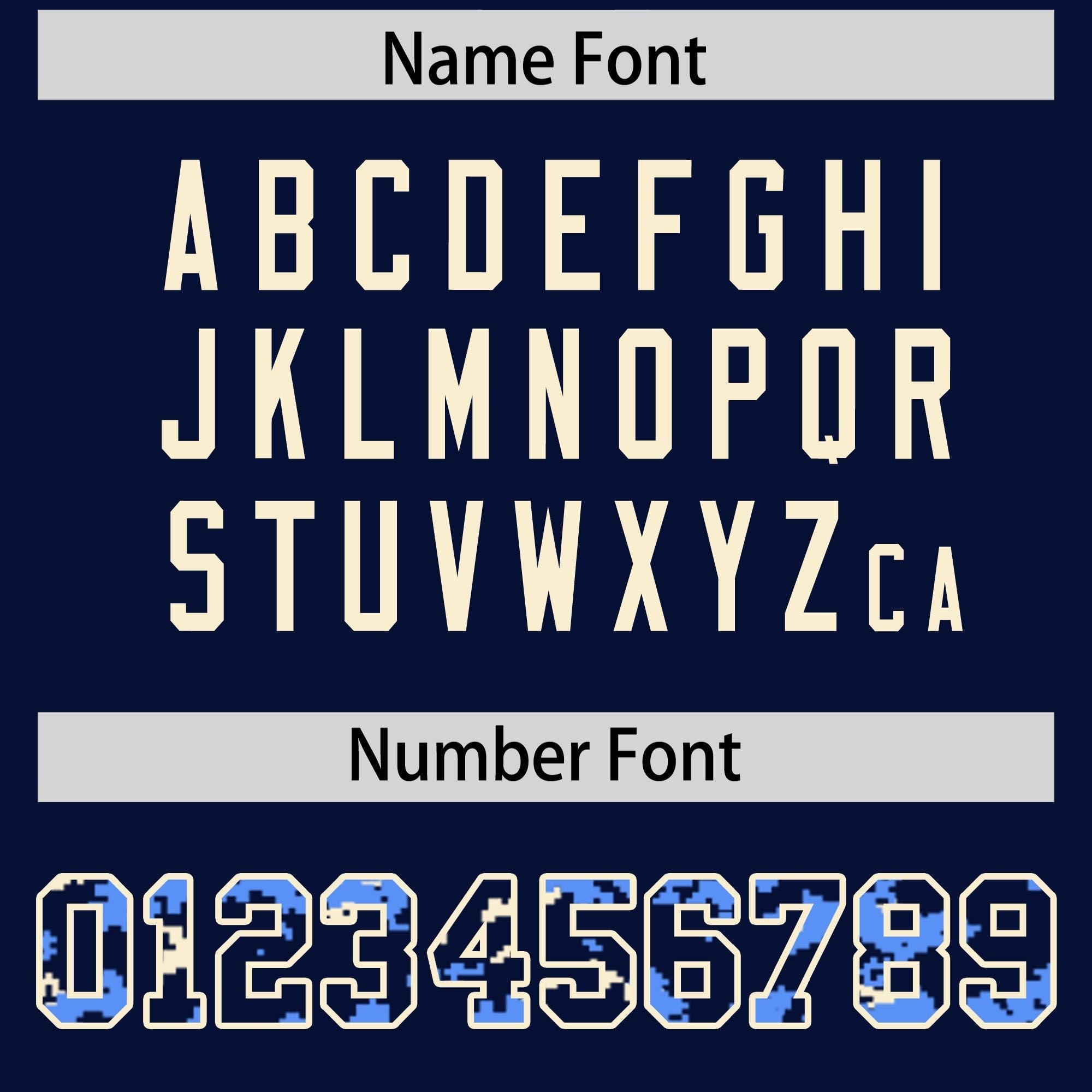 Custom Navy Powder Blue-Cream Raglan Sleeves Varsity Full-Snap Letterman Camo Jacket Hoodie| KXKSHOP