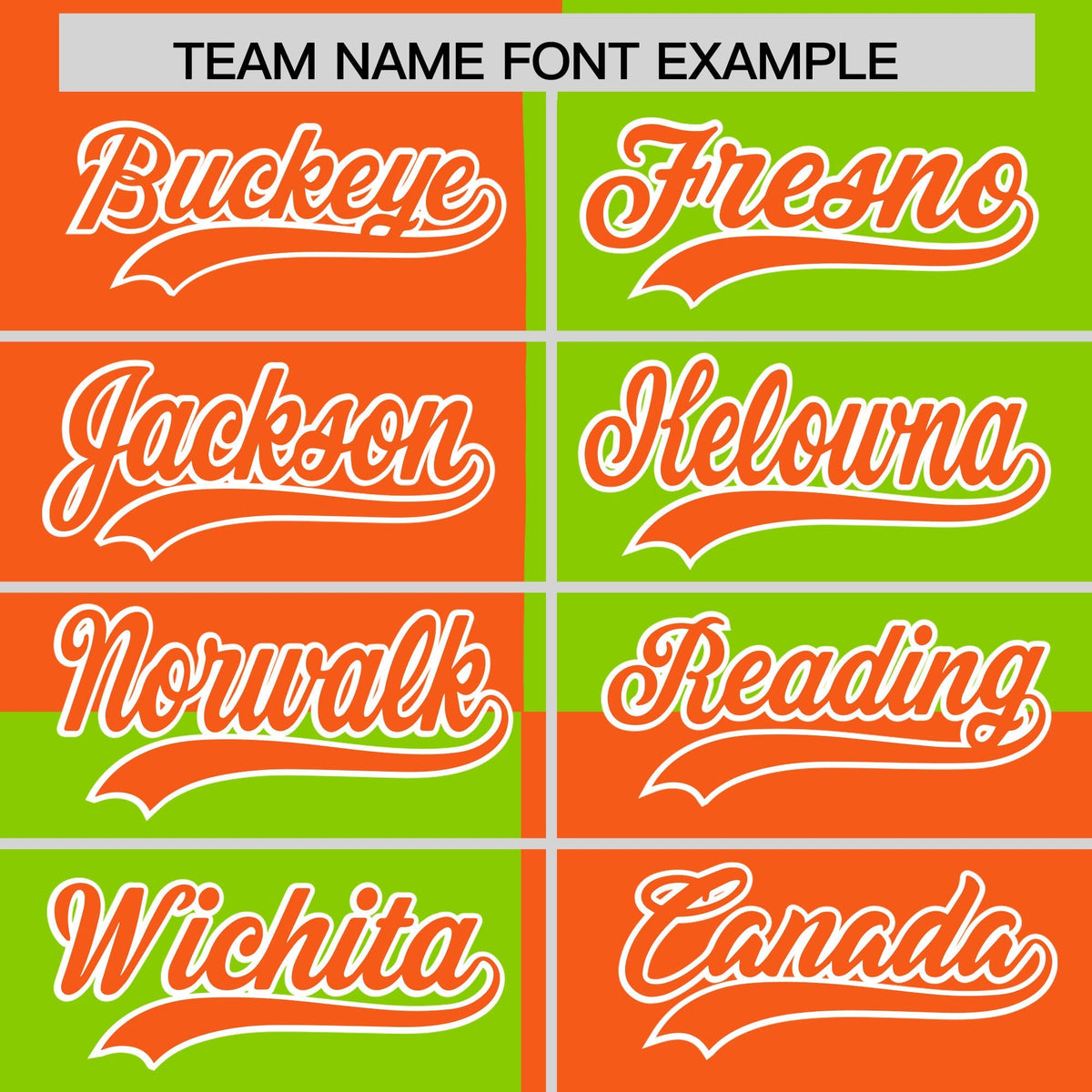 Custom Orange Neon Green Varsity Full-Snap Four Squares Color Block Letterman Jacket Hoodie| KXKSHOP