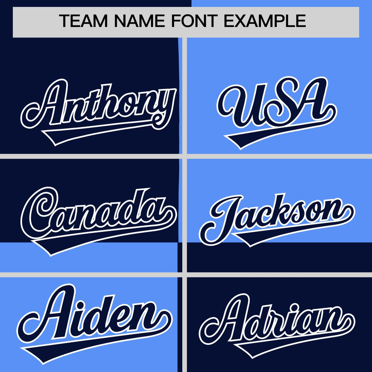 Custom Navy Powder Blue Varsity Full-Snap Four Squares Color Block Letterman Jacket Hoodie| KXKSHOP