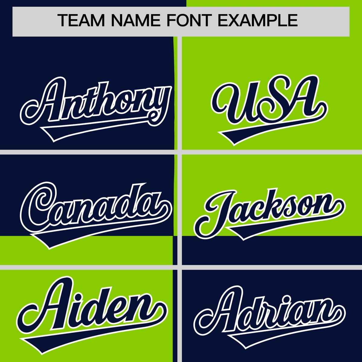 Custom Navy Neon Green Varsity Full-Snap Four Squares Color Block Letterman Jacket Hoodie| KXKSHOP