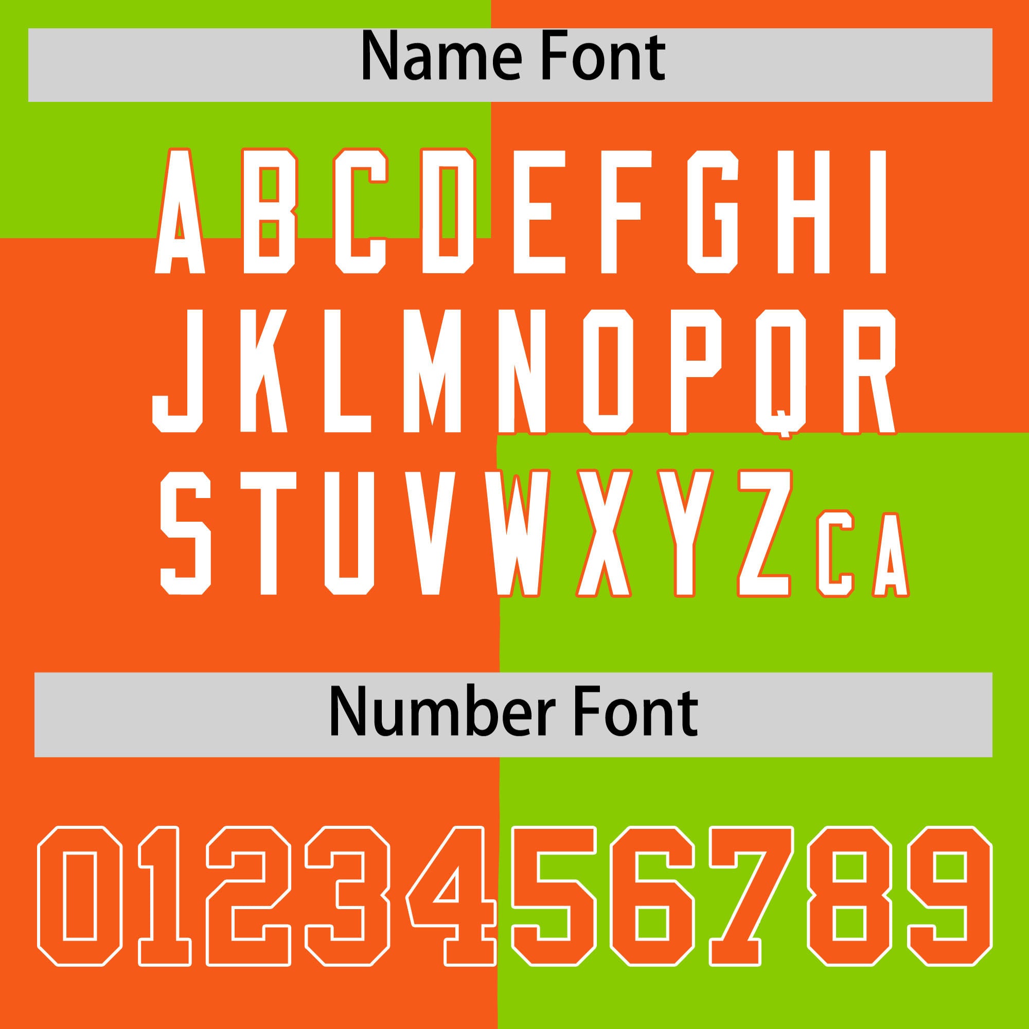 Custom Orange Neon Green Varsity Full-Snap Four Squares Color Block Letterman Jacket Hoodie| KXKSHOP