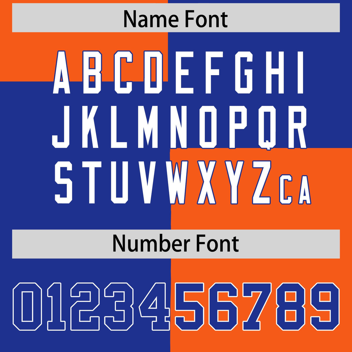 Custom Royal Orange Varsity Full-Snap Four Squares Color Block Letterman Jacket Hoodie| KXKSHOP