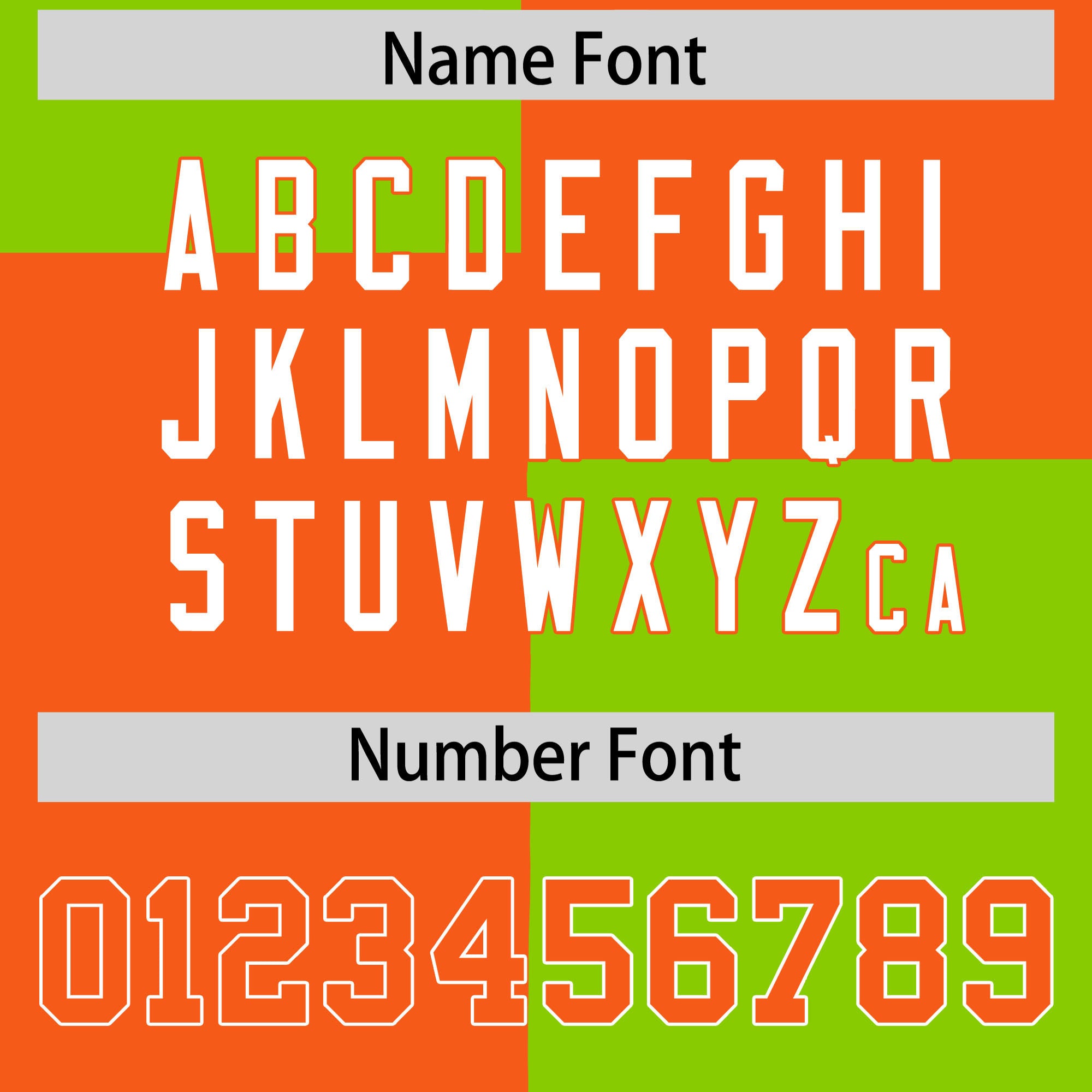 Custom Orange Neon Green Varsity Full-Snap Four Squares Color Block Letterman Jacket Hoodie| KXKSHOP