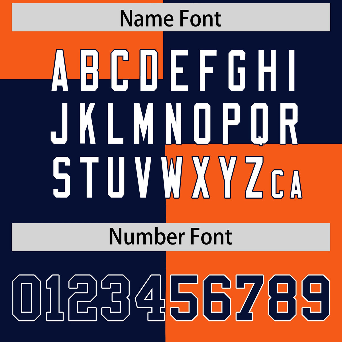 Custom Navy Orange Varsity Full-Snap Four Squares Color Block Letterman Jacket Hoodie| KXKSHOP