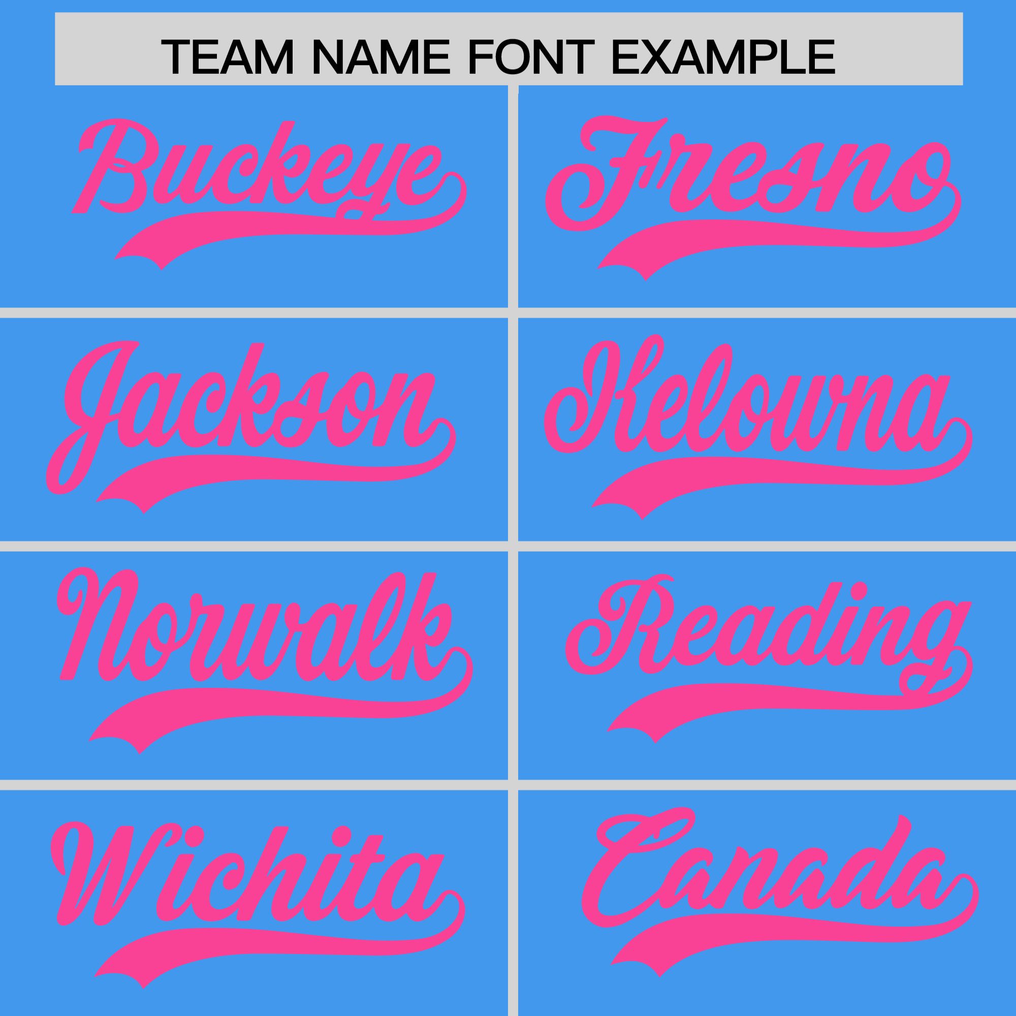 Custom Powder Blue Pink-Fluorescent Green Raglan Sleeves Varsity Full-Snap Letterman Three Stripes Jacket Hoodie| KXKSHOP