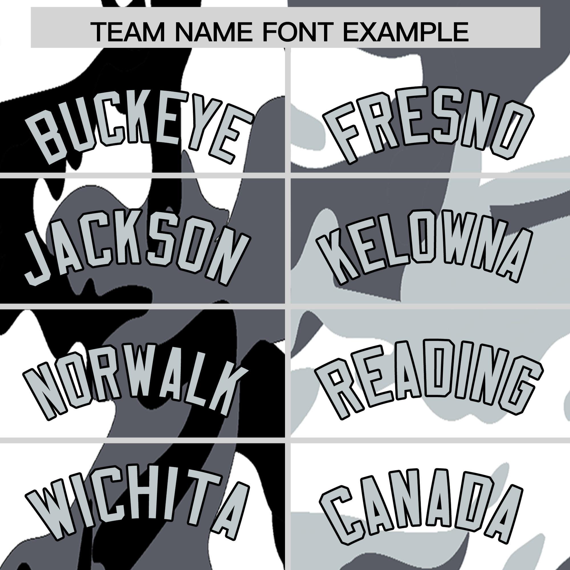 Custom Black Silver Full-Snap Varsity Two Tone Personalized Letterman Camo Jacket Hoodie| KXKSHOP