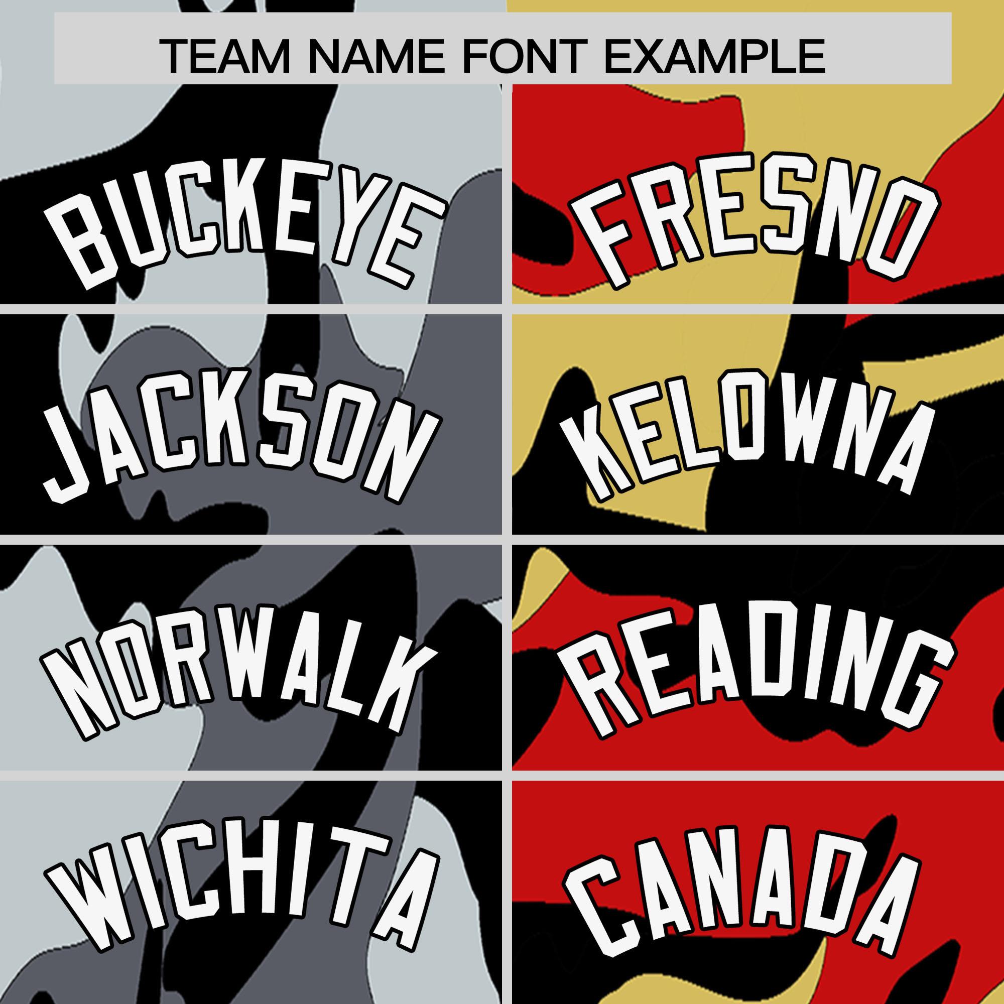 Custom Black Red Full-Snap Varsity Two Tone Personalized Letterman Camo Jacket Hoodie| KXKSHOP