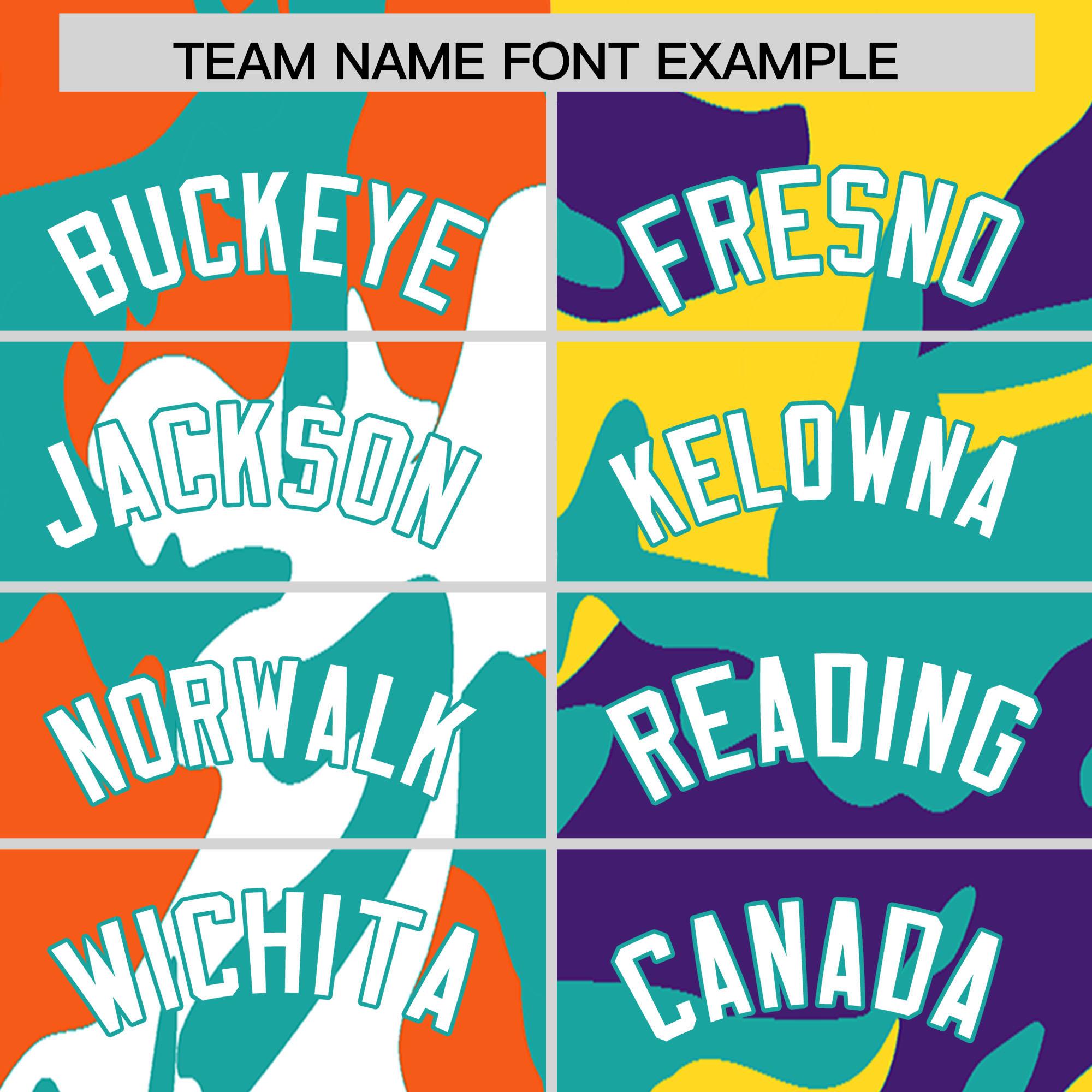 Custom Aqua Purple Full-Snap Varsity Two Tone Personalized Letterman Camo Jacket Hoodie| KXKSHOP