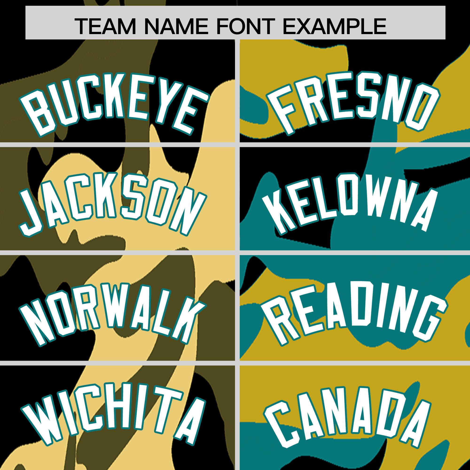 Custom Black Aqua Full-Snap Varsity Two Tone Personalized Letterman Camo Jacket Hoodie| KXKSHOP