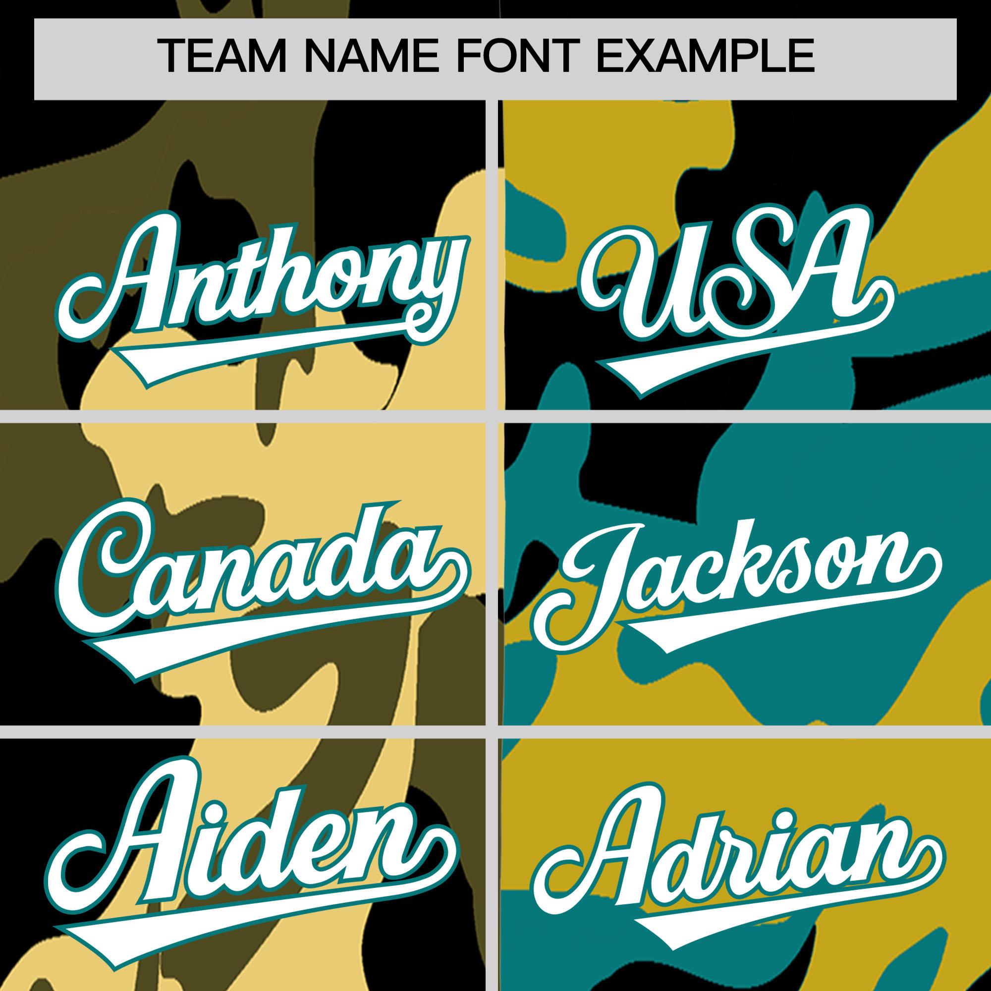 Custom Black Aqua Full-Snap Varsity Two Tone Personalized Letterman Camo Jacket Hoodie| KXKSHOP