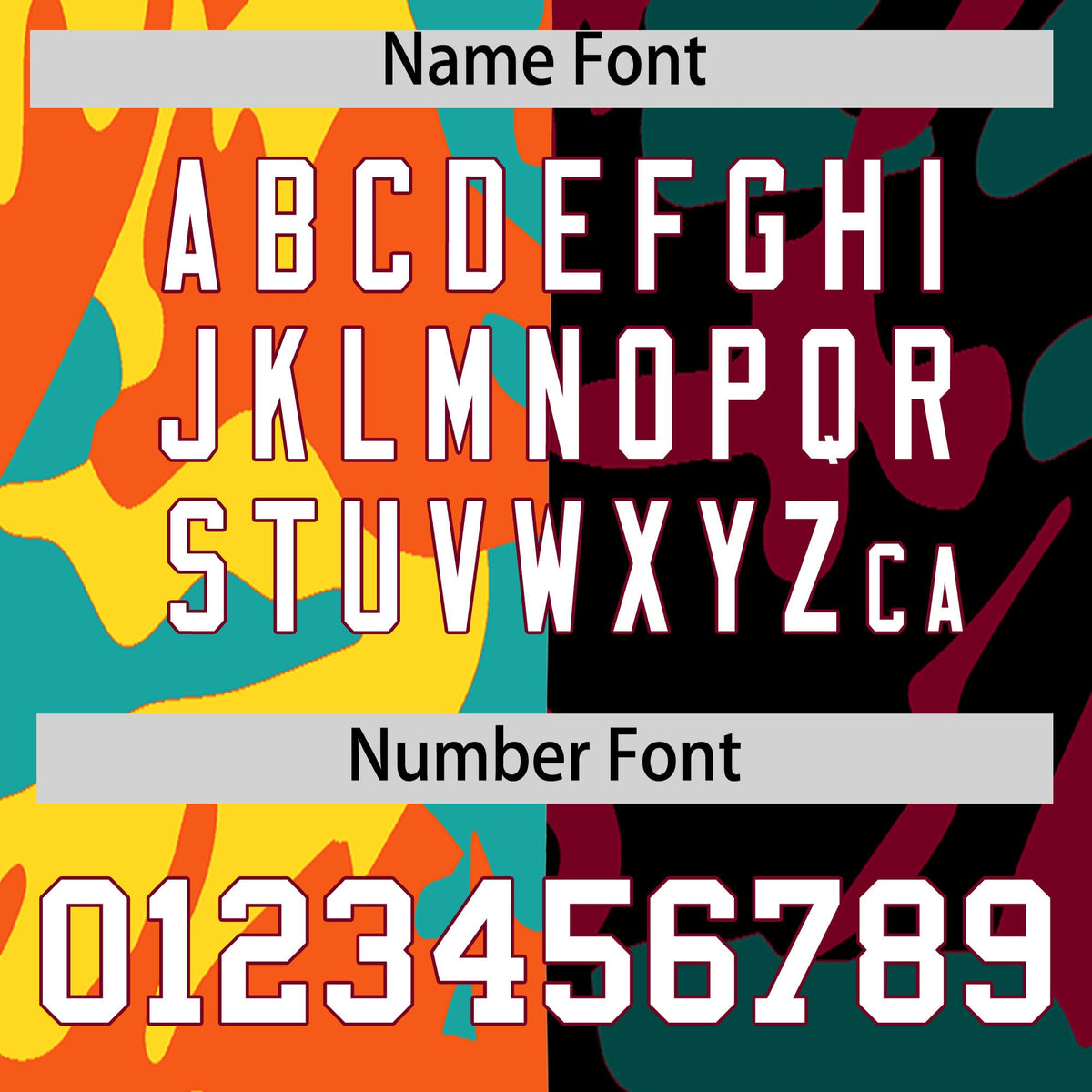 Custom Orange Crimson Full-Snap Varsity Two Tone Personalized Letterman Camo Jacket Hoodie| KXKSHOP