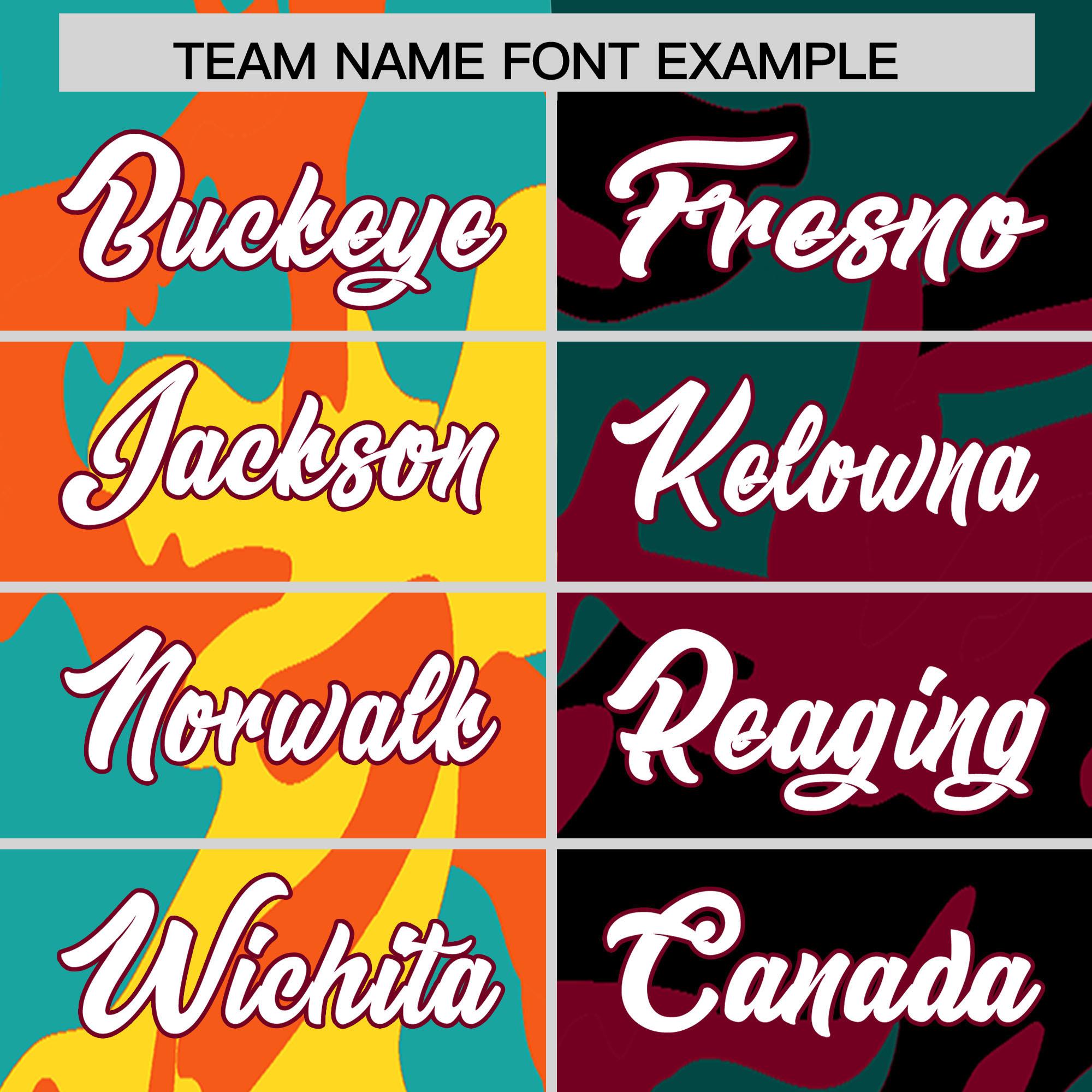 Custom Orange Crimson Full-Snap Varsity Two Tone Personalized Letterman Camo Jacket Hoodie| KXKSHOP