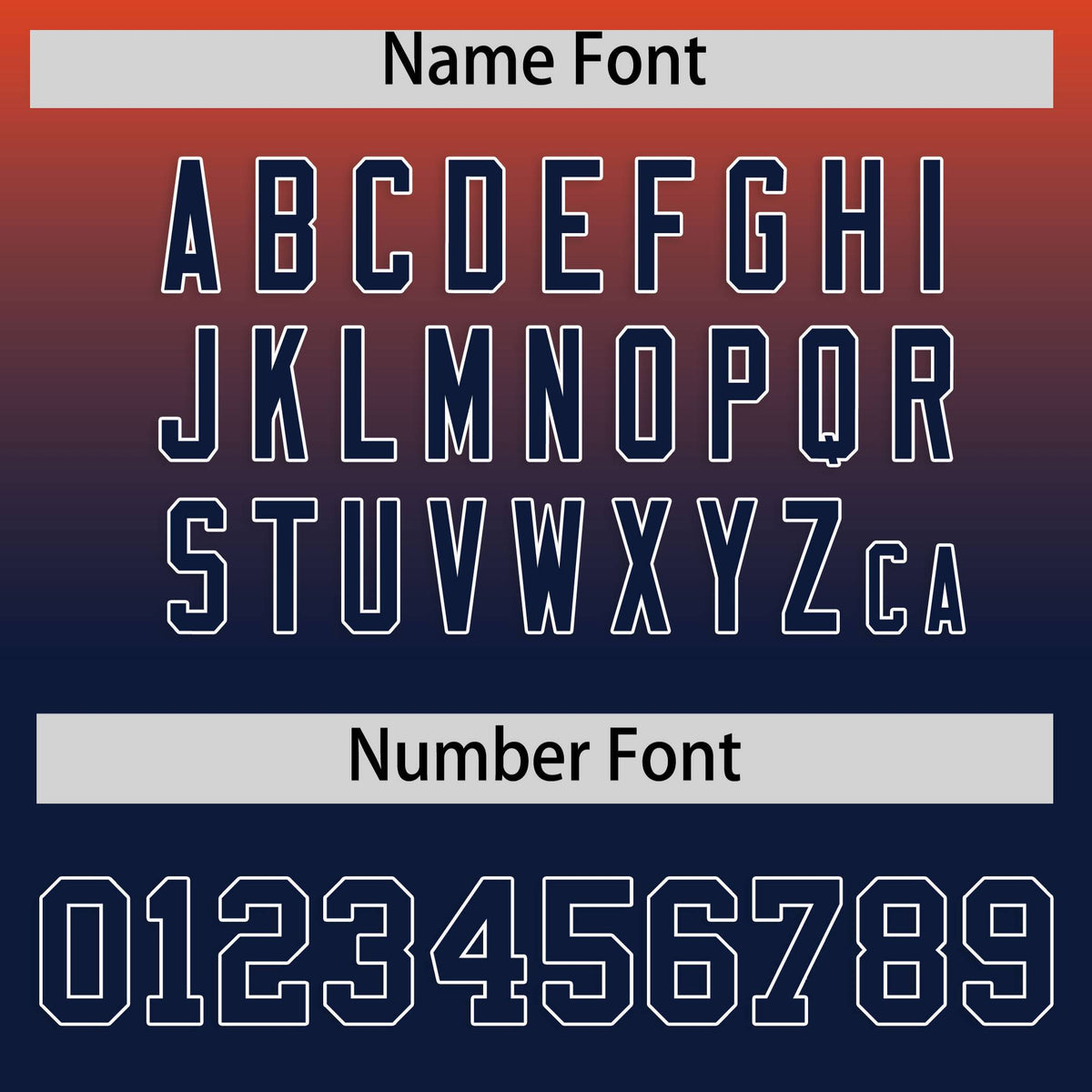 Custom Orange Navy Varsity Full-Snap Letterman Gradient Hoodie Jacket