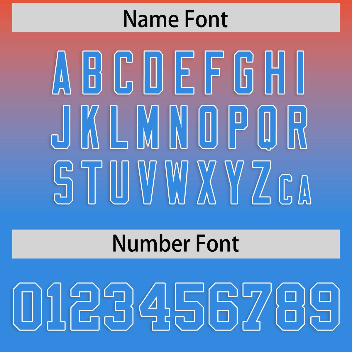 Custom Orange Blue Varsity Full-Snap Letterman Gradient Hoodie Jacket