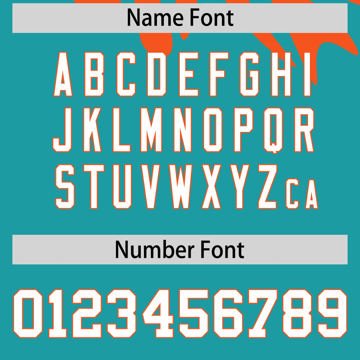 Custom Orange Aqua Leopard Print Pullover Sweatshirt Hoodie| KXKSHOP