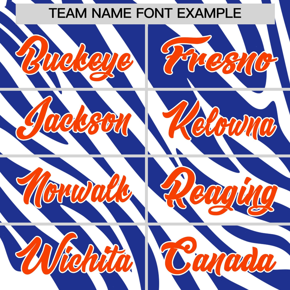 Custom Royal Blue White Orange Leopard Print Pullover Sweatshirt Hoodie| KXKSHOP