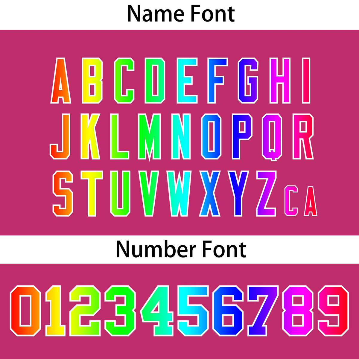 Custom Pink Personalized Rainbow Color Font Team Pullover Sweatshirt Hoodie| KXKSHOP