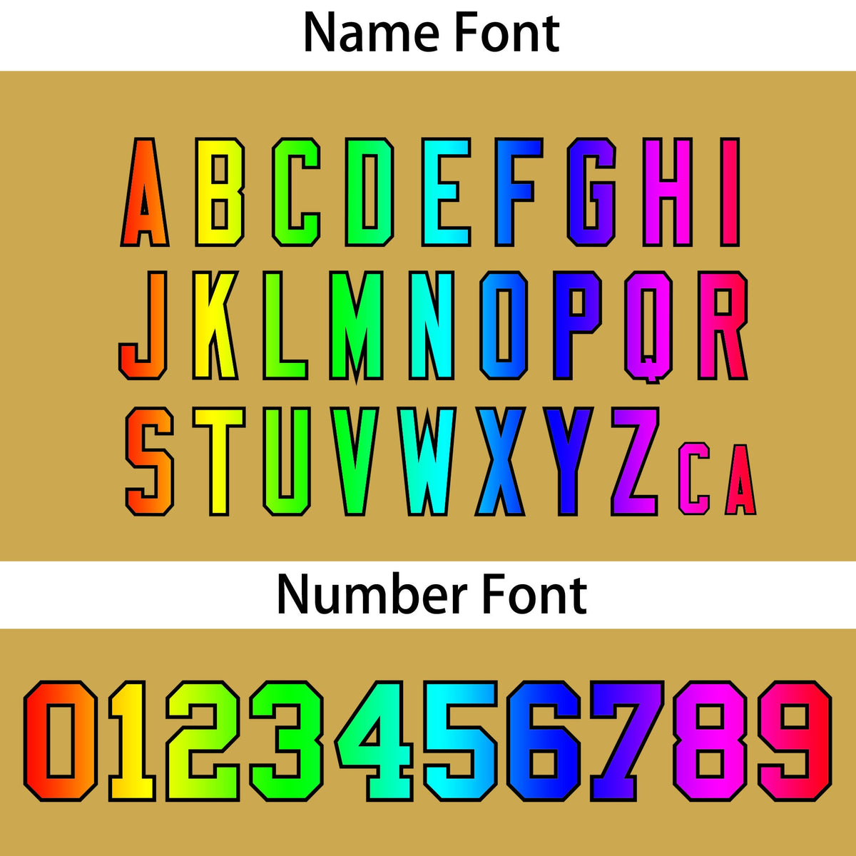 Custom Yellow Personalized Rainbow Color Font Team Pullover Sweatshirt Hoodie| KXKSHOP