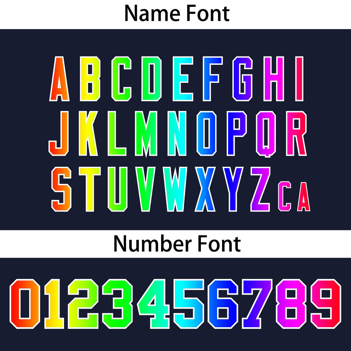 Custom Navy Personalized Rainbow Color Font Team Pullover Sweatshirt Hoodie| KXKSHOP