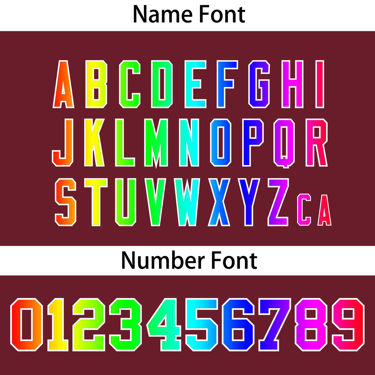 Custom Crimson Personalized Rainbow Color Font Team Pullover Sweatshirt Hoodie| KXKSHOP