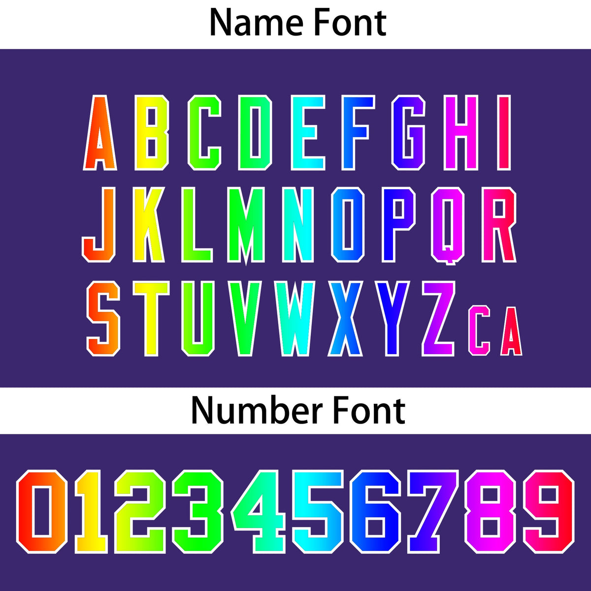 Custom Purple Personalized Rainbow Color Font Team Pullover Sweatshirt Hoodie| KXKSHOP