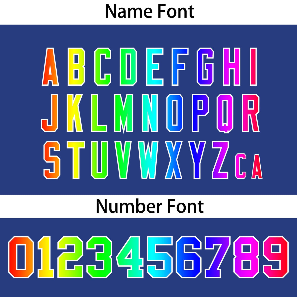 Custom Royal Personalized Rainbow Color Font Team Pullover Sweatshirt Hoodie| KXKSHOP