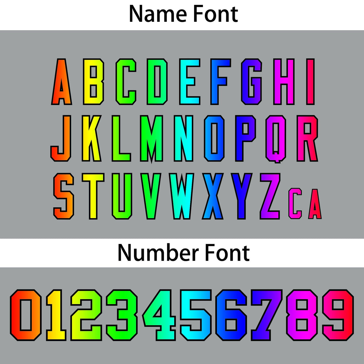 Custom Gray Personalized Rainbow Color Font Team Pullover Sweatshirt Hoodie| KXKSHOP