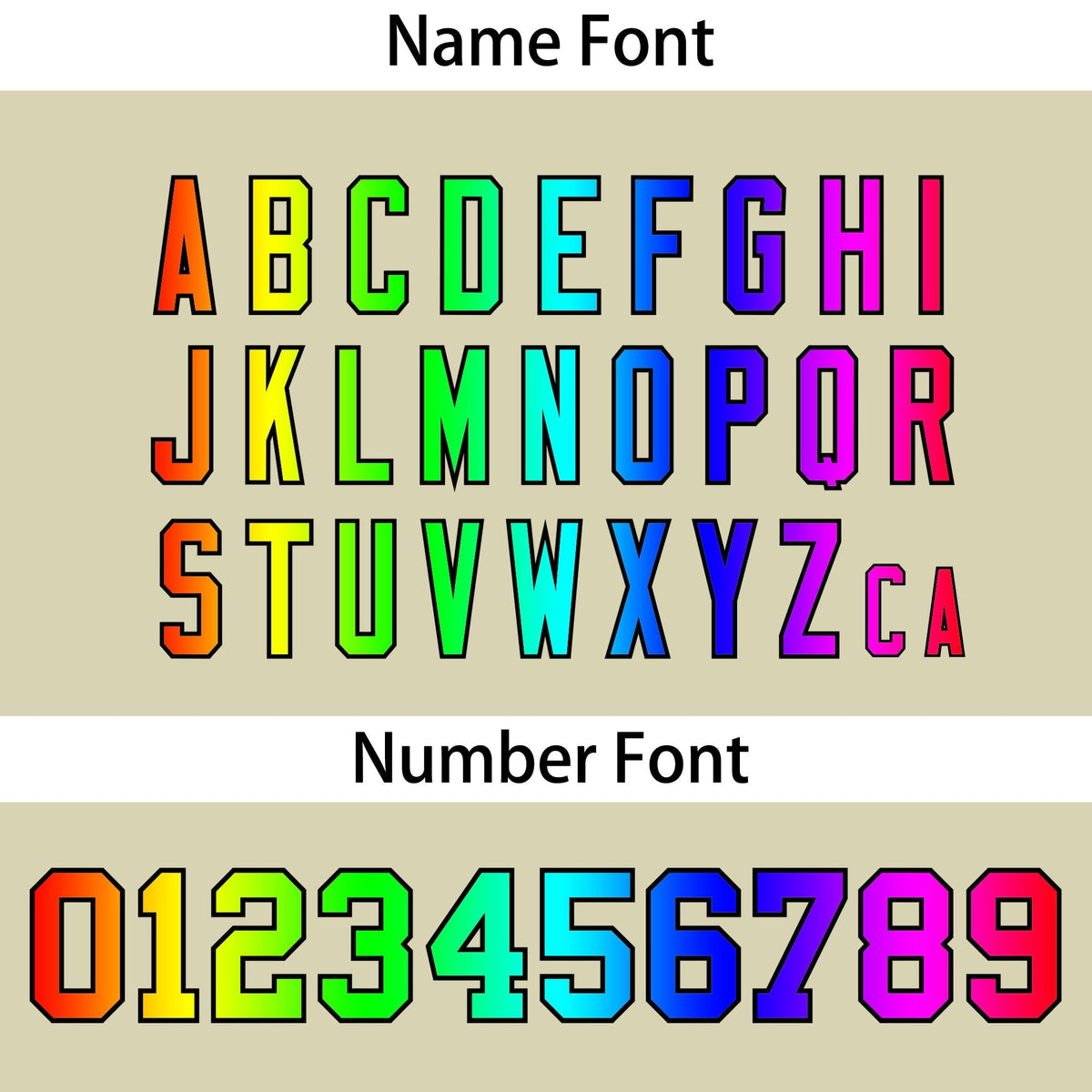 Custom Cream Personalized Rainbow Color Font Team Pullover Sweatshirt Hoodie| KXKSHOP