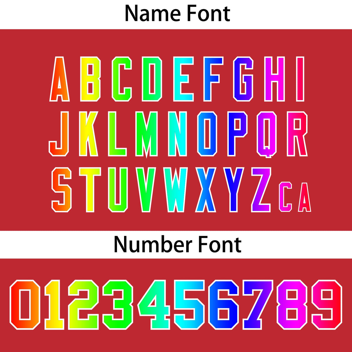 Custom Light Red Personalized Rainbow Color Font Team Pullover Sweatshirt Hoodie| KXKSHOP