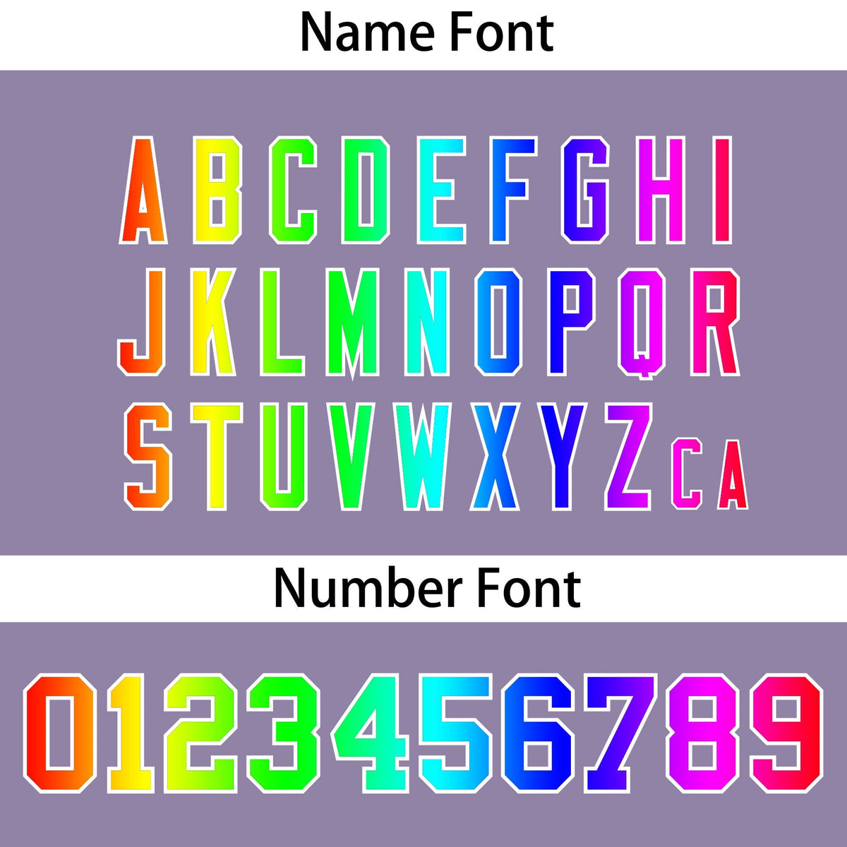 Custom Purple Personalized Rainbow Color Font Team Pullover Sweatshirt Hoodie| KXKSHOP