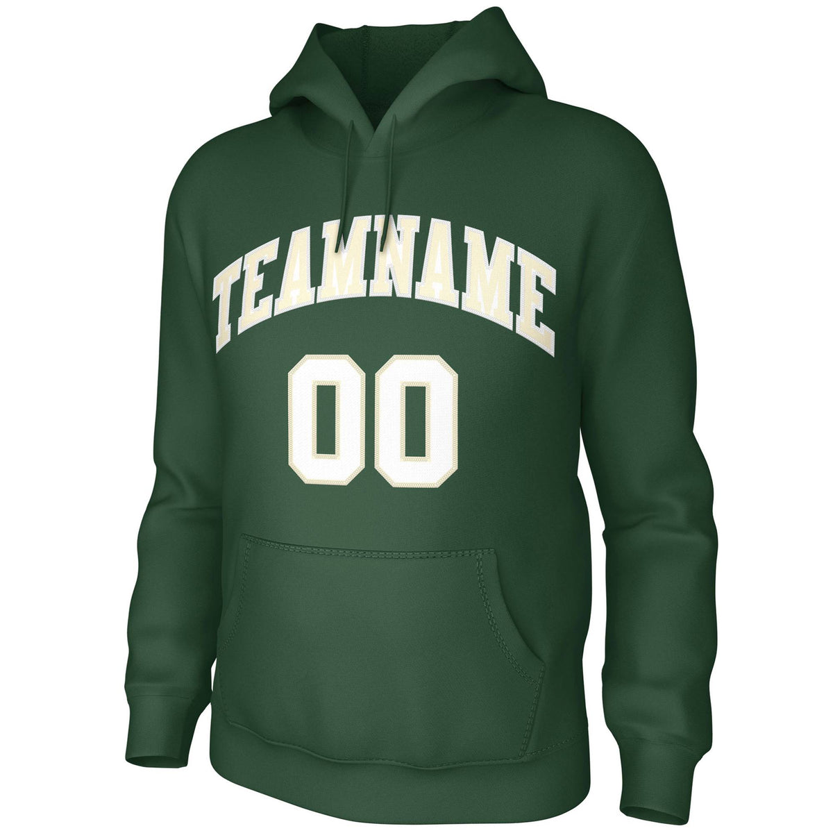 Custom Green White Classic Style Training Uniform Pullover Hoodie| KXKSHOP