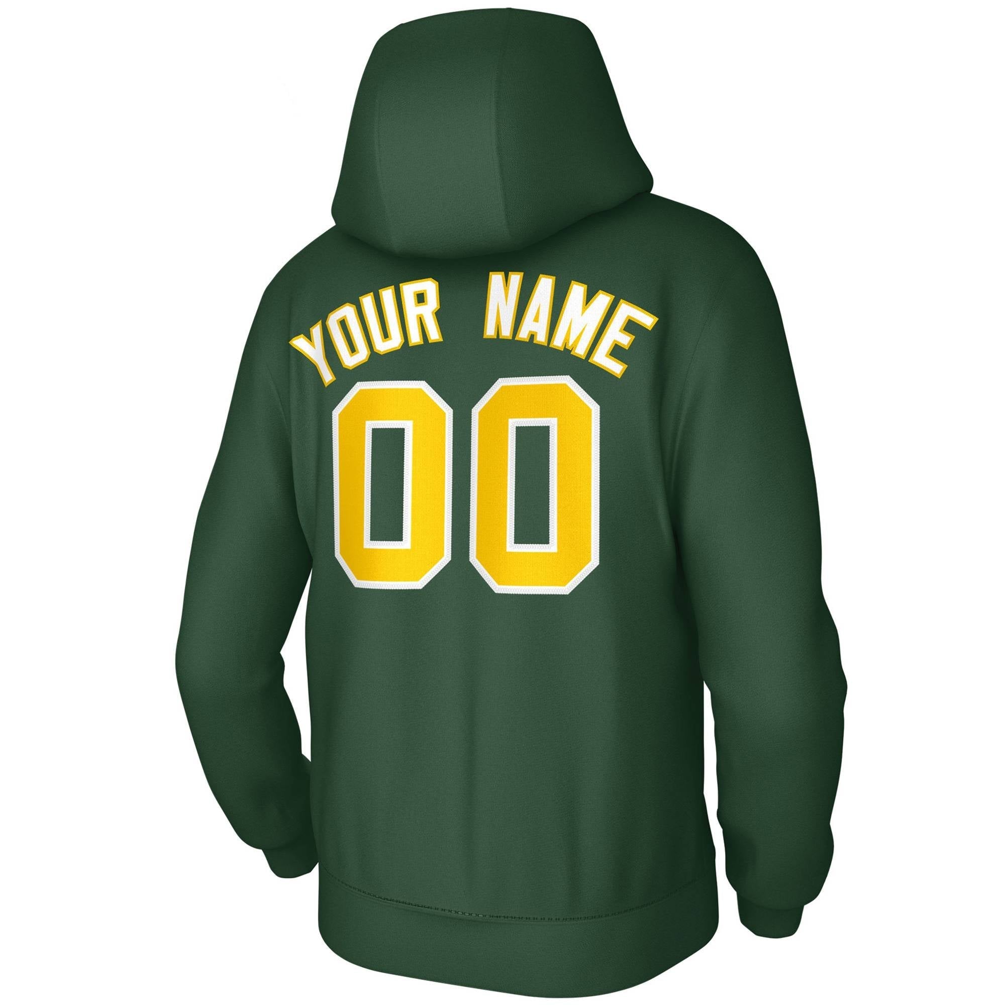 Custom Green Gold-White Classic Style Training Uniform Pullover Hoodie| KXKSHOP