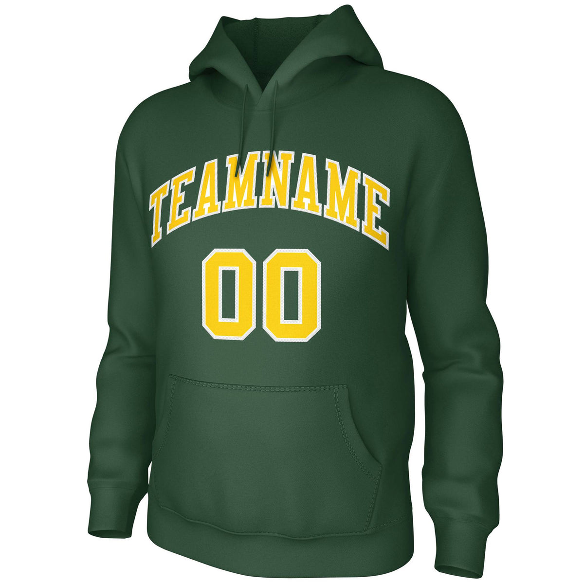 Custom Green Gold-White Classic Style Training Uniform Pullover Hoodie| KXKSHOP