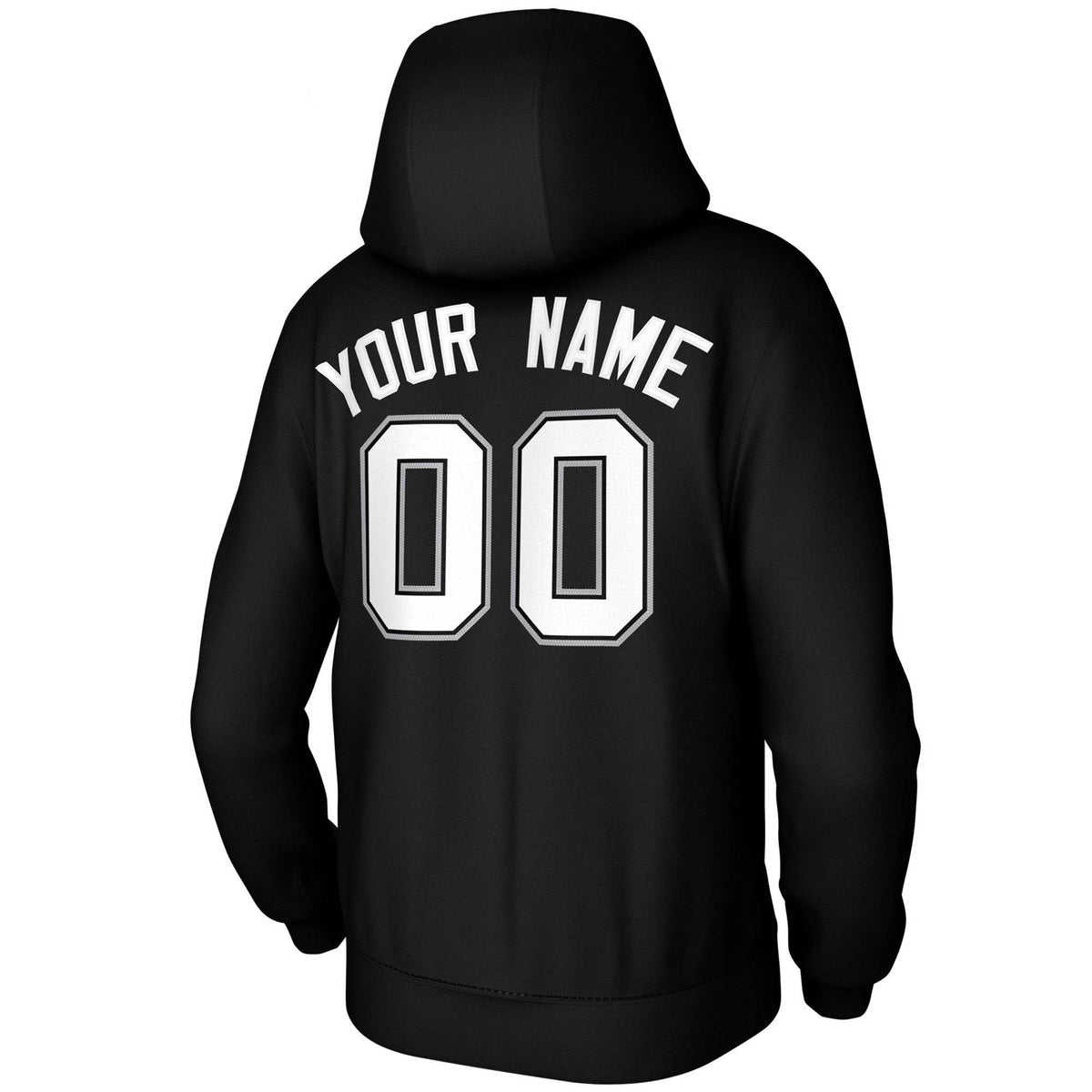Custom Black White-Black-Gray Classic Style Training Uniform Pullover Hoodie| KXKSHOP