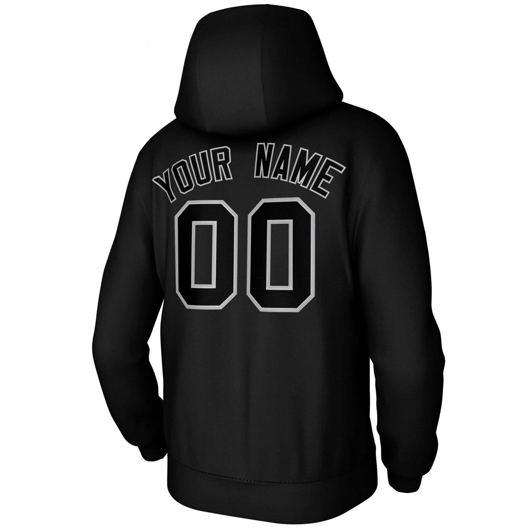 Custom Black Gray Classic Style Training Uniform Pullover Hoodie| KXKSHOP