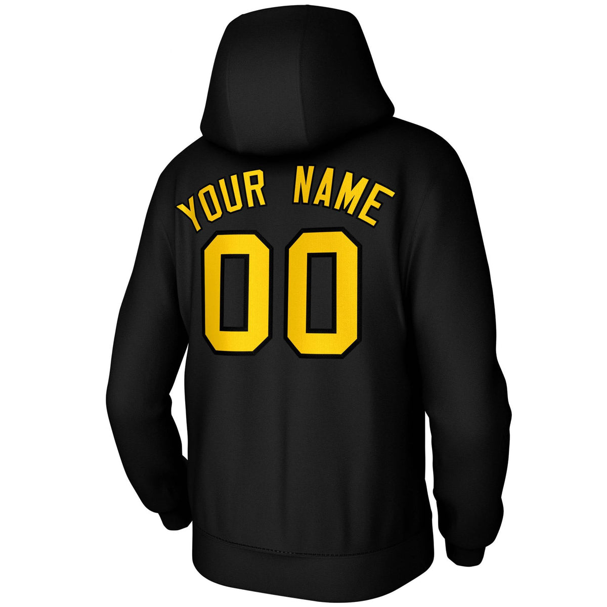 Custom Black Yellow-Black Classic Style Training Uniform Pullover Hoodie| KXKSHOP