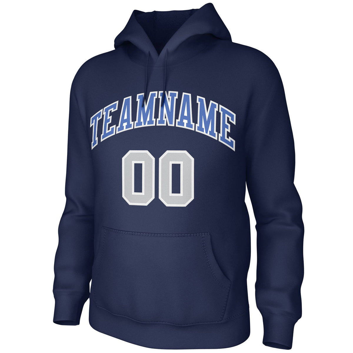 Custom Navy Light-Blue-White Classic Style Training Uniform Pullover Hoodie| KXKSHOP