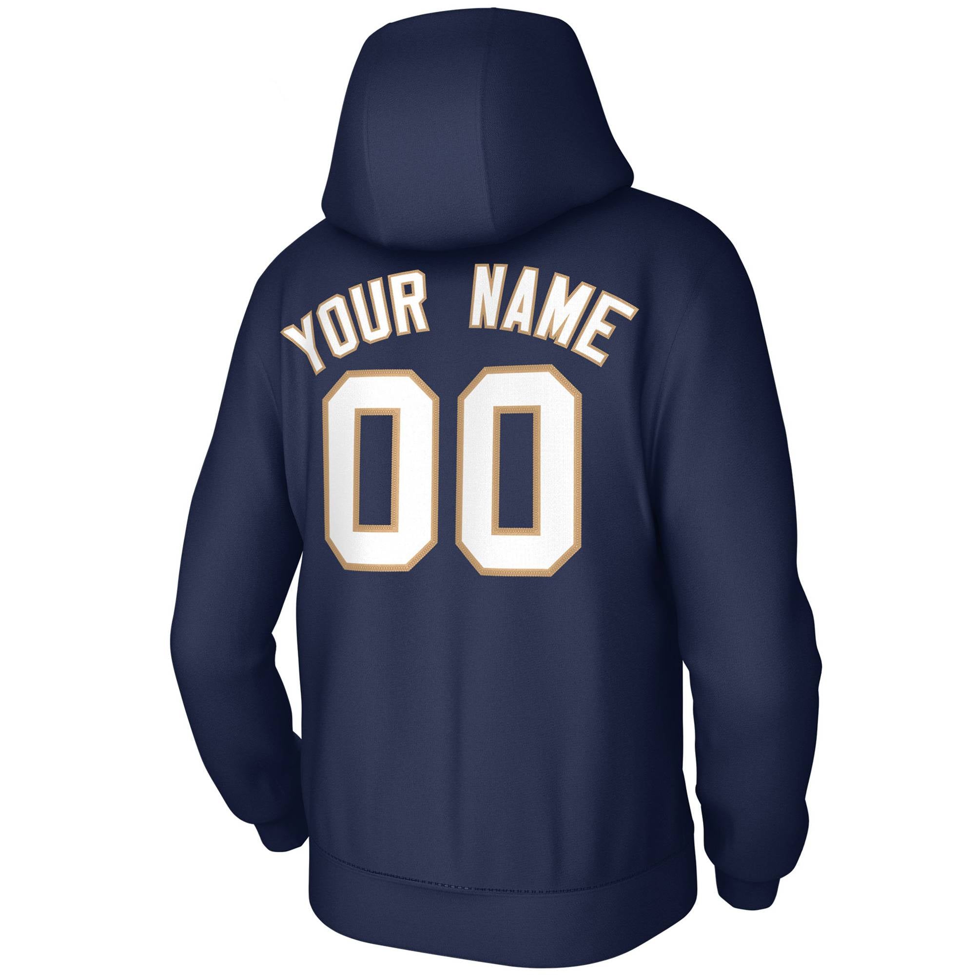 Custom White Gold Classic Style Training Uniform Pullover Hoodie| KXKSHOP