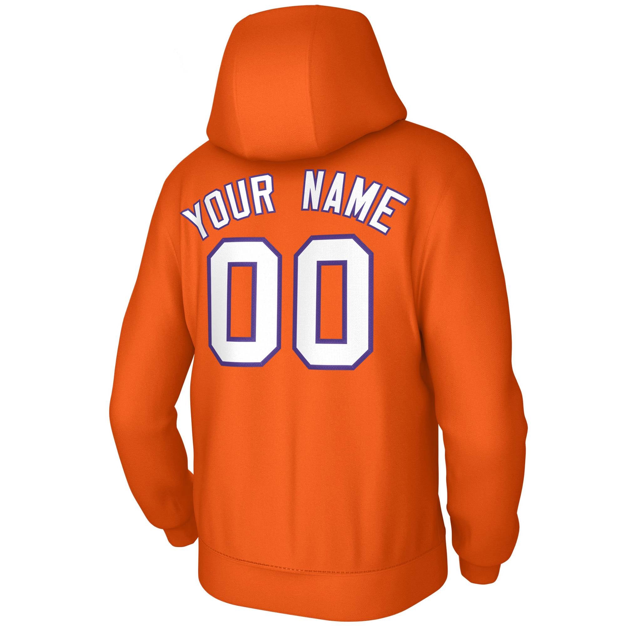 Custom Orange White-Purple Classic Style Training Uniform Pullover Hoodie| KXKSHOP