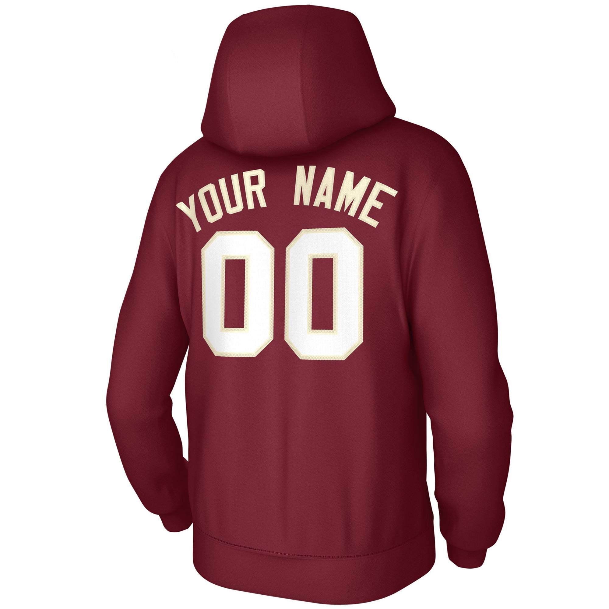Custom Cardinal Black-Cream Classic Style Training Uniform Pullover Hoodie| KXKSHOP