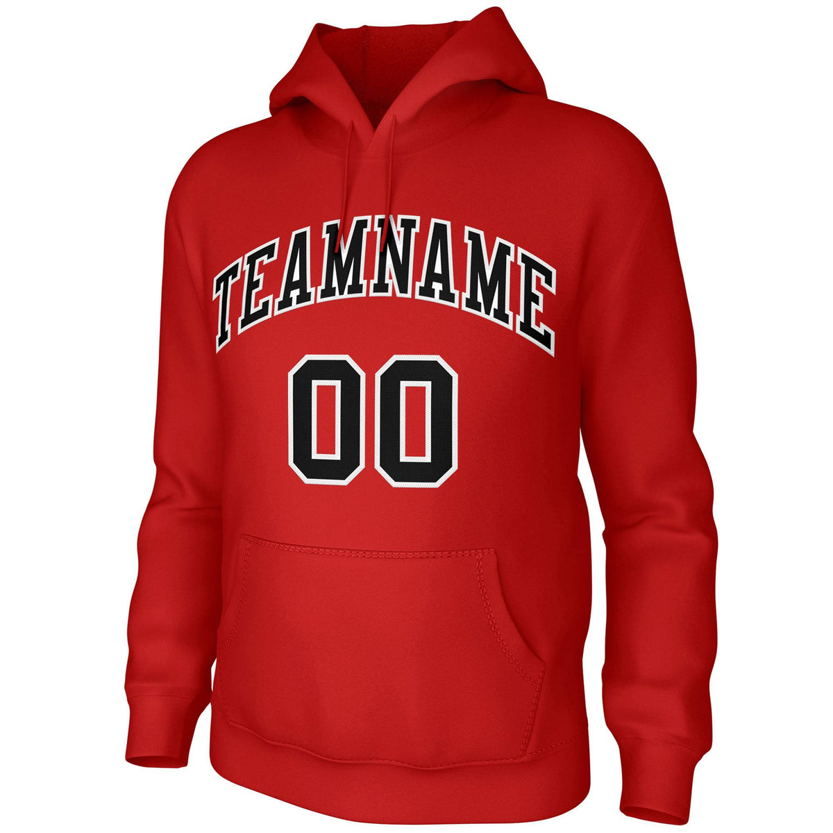Custom Red Black-White Classic Style Training Uniform Pullover Hoodie| KXKSHOP