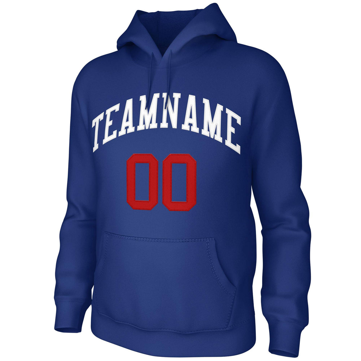 Custom Royal White Classic Style Training Uniform Pullover Hoodie| KXKSHOP