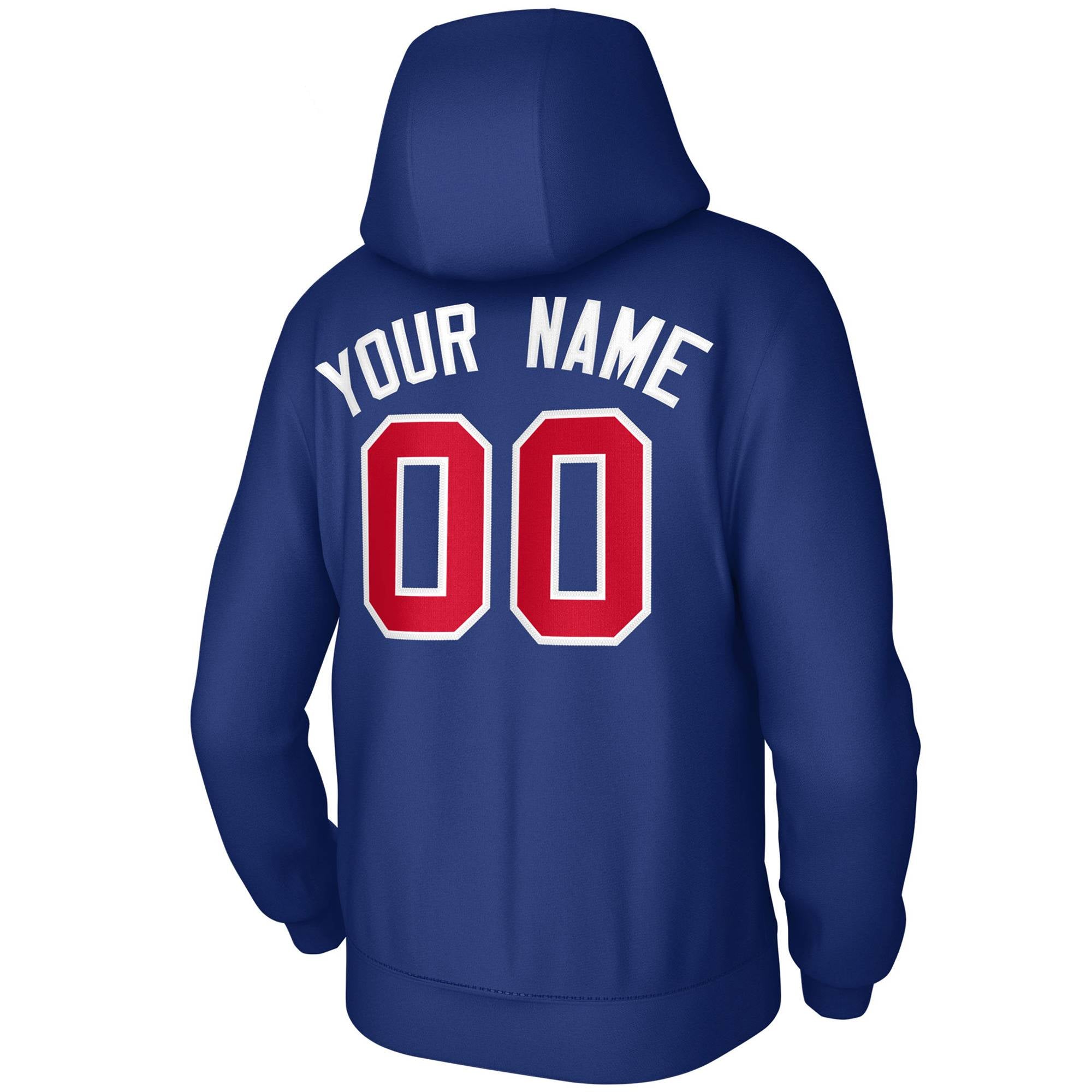 Custom Royal Red-White Classic Style Training Uniform Pullover Hoodie| KXKSHOP